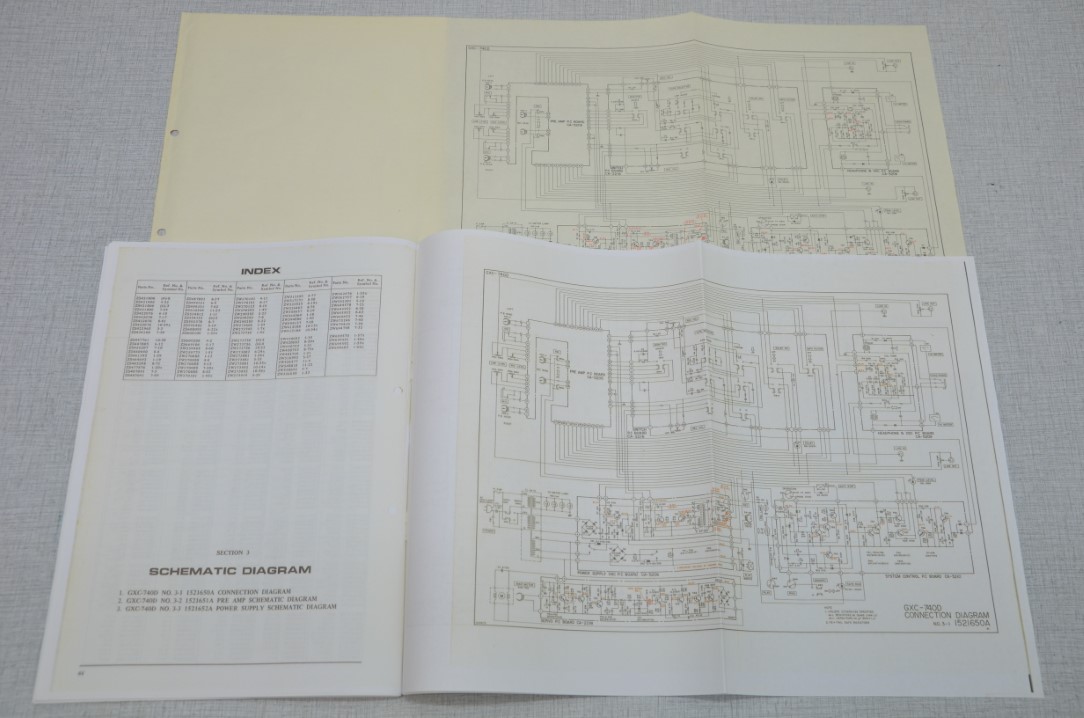 Akai GXC-740D Cassettedeck Photocopy Original Service Manual