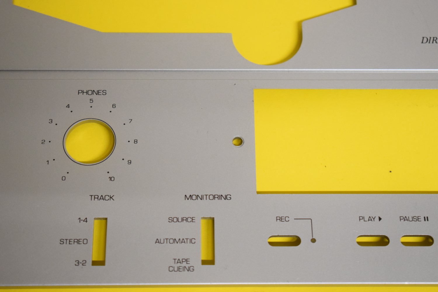 Philips N7150 Tape Recorder - lower part front plate 