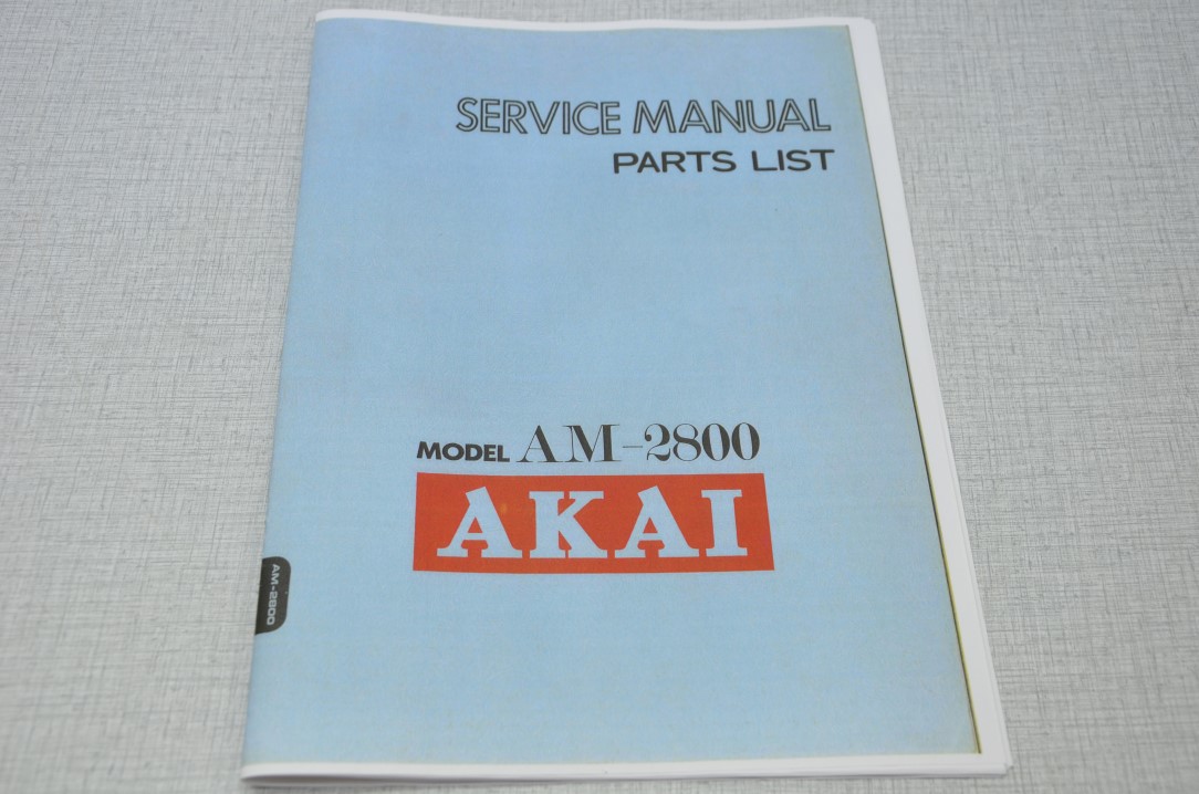 Akai AM-2800 Amplifier Photocopy Original Service Manual