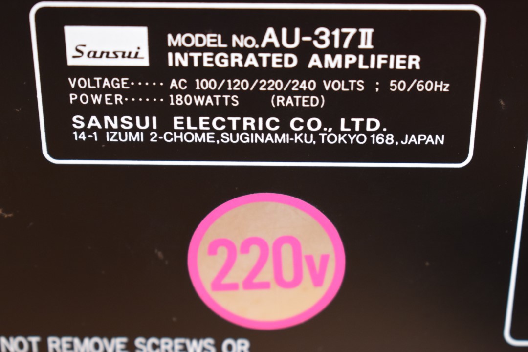 Sansui AU-317II Amplifier & TU-317 Tuner with Rack Mounts