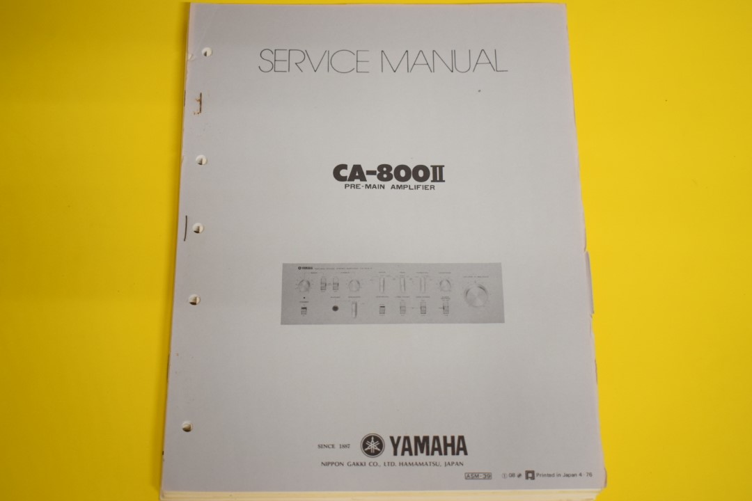 Yamaha CA-800II Amplifier Service Manual 