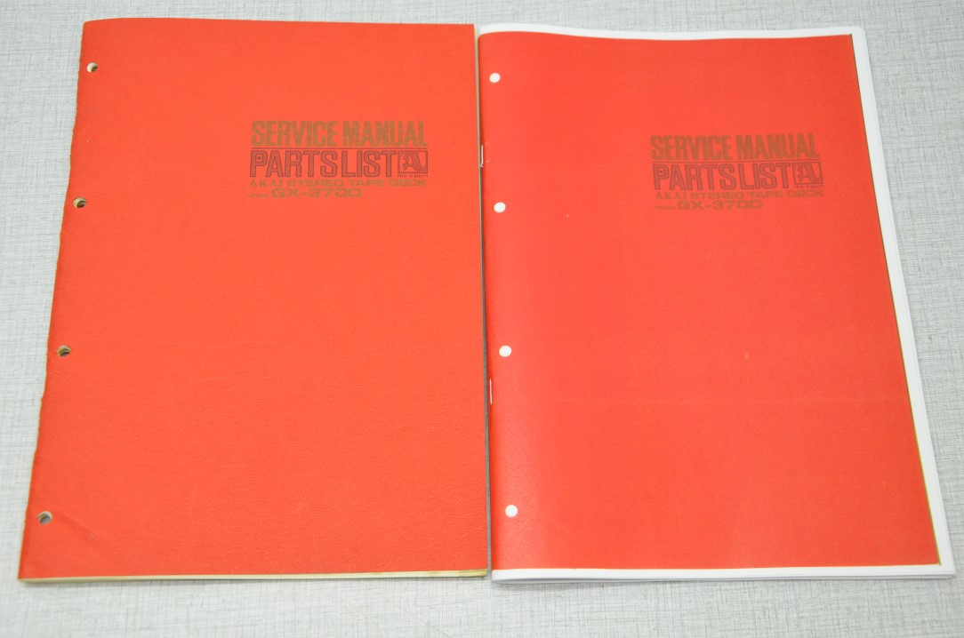 Akai GX-370D Tape Recorder Photocopy Original Service Manual