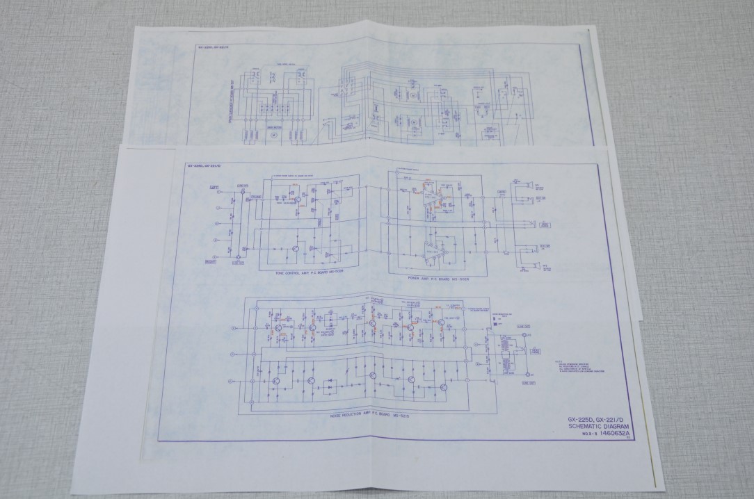 Akai GX-225D Tape Recorder Photocopy Original Service Manual