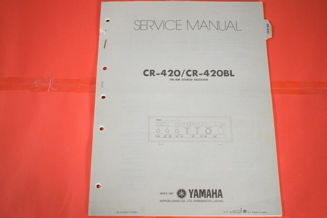 Yamaha CR-420 / CR-420BL Receiver Service Manual