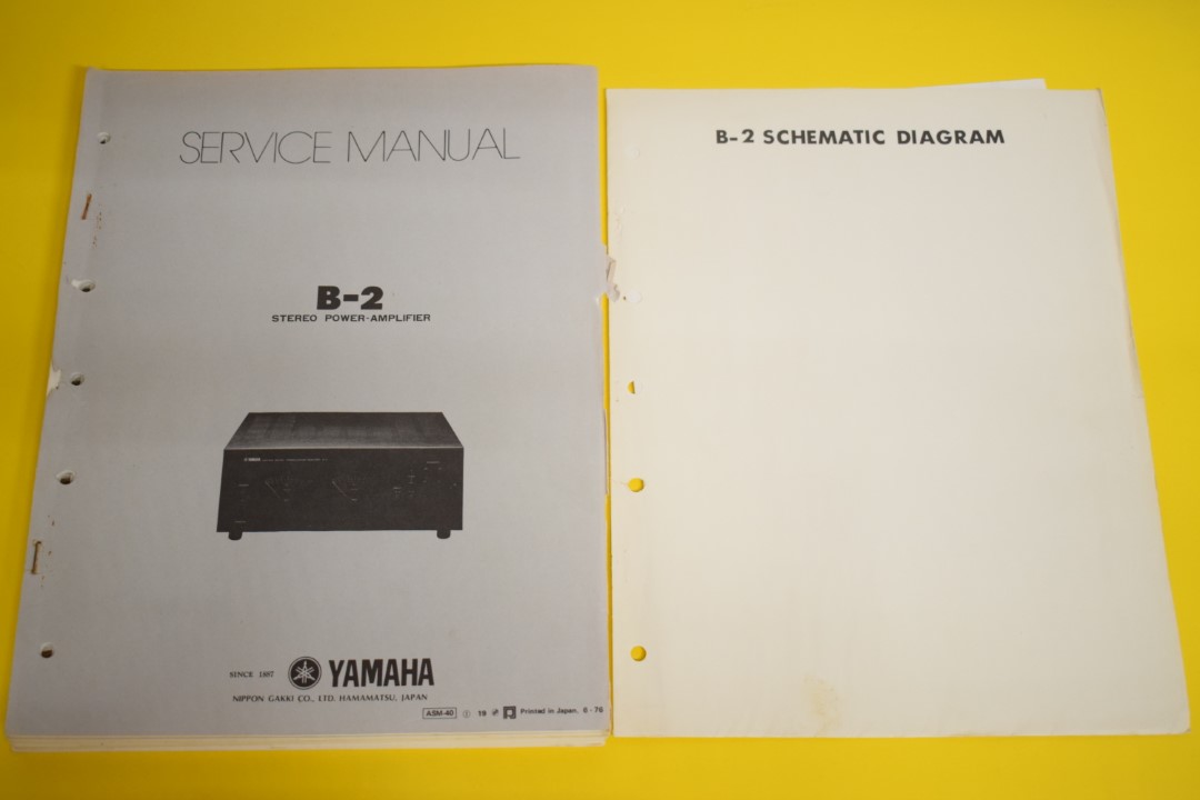 Yamaha B-2 Power Amplifier Service Manual 