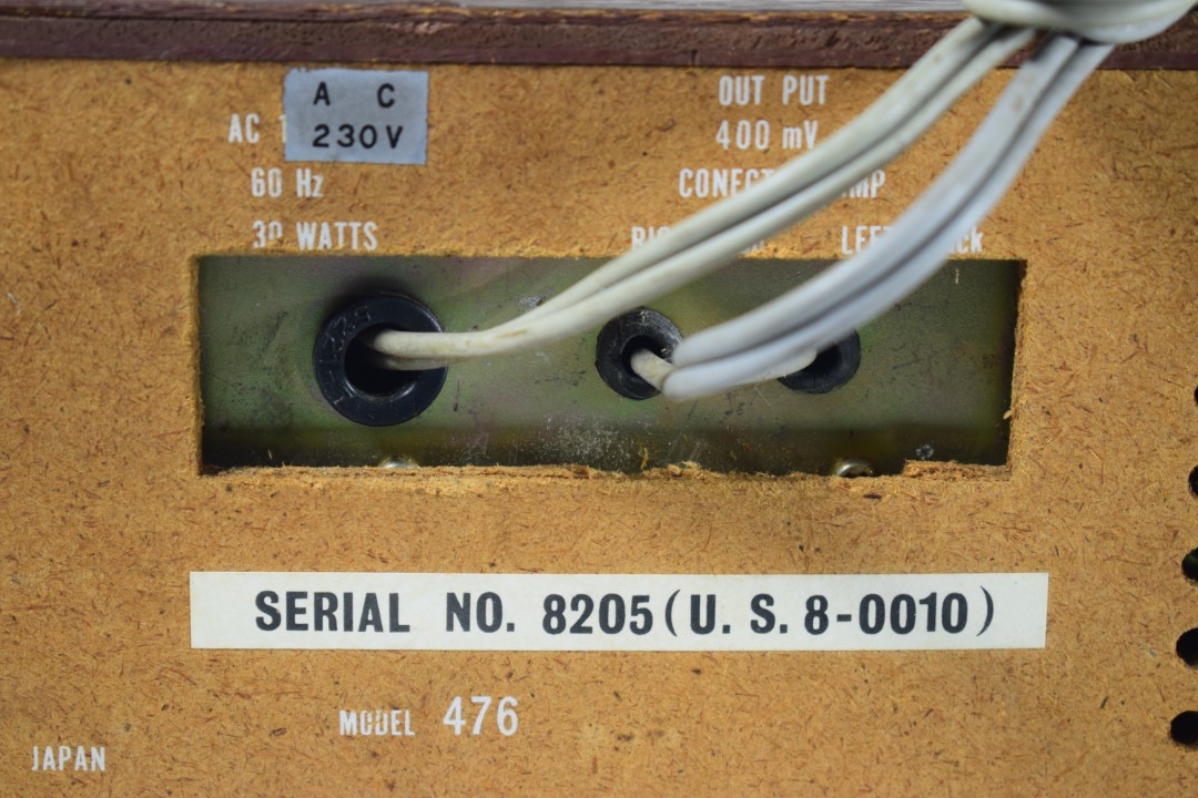Urania-Sound Model 476 8Track Player