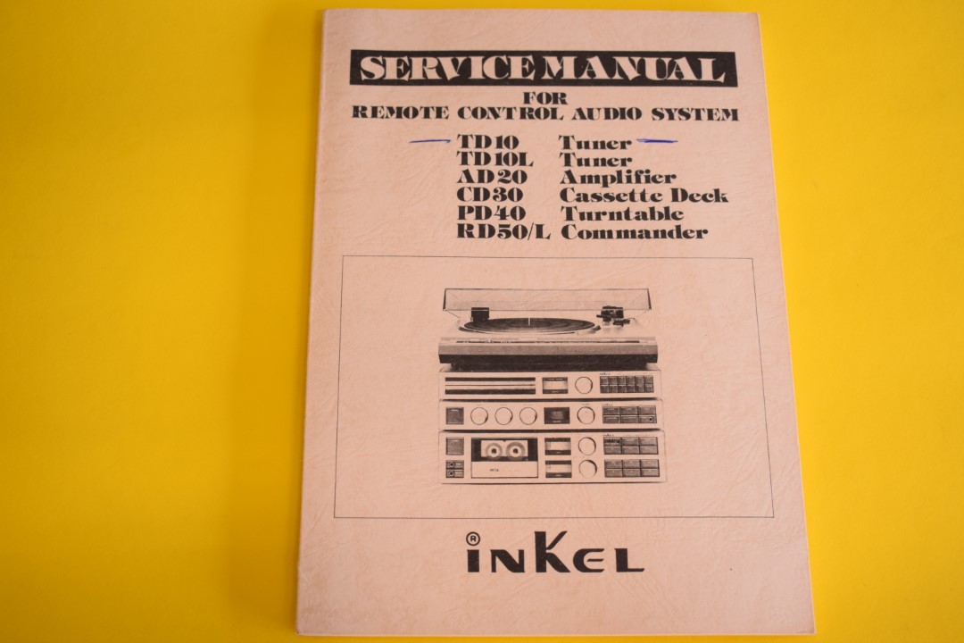 Inkel TD10/TD10L/AD20/CD30/PD40/RD50/L Service Manual