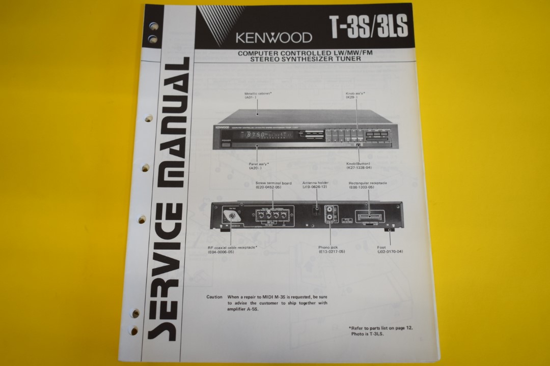 Kenwood T-3S/3LS Tuner Service Manual