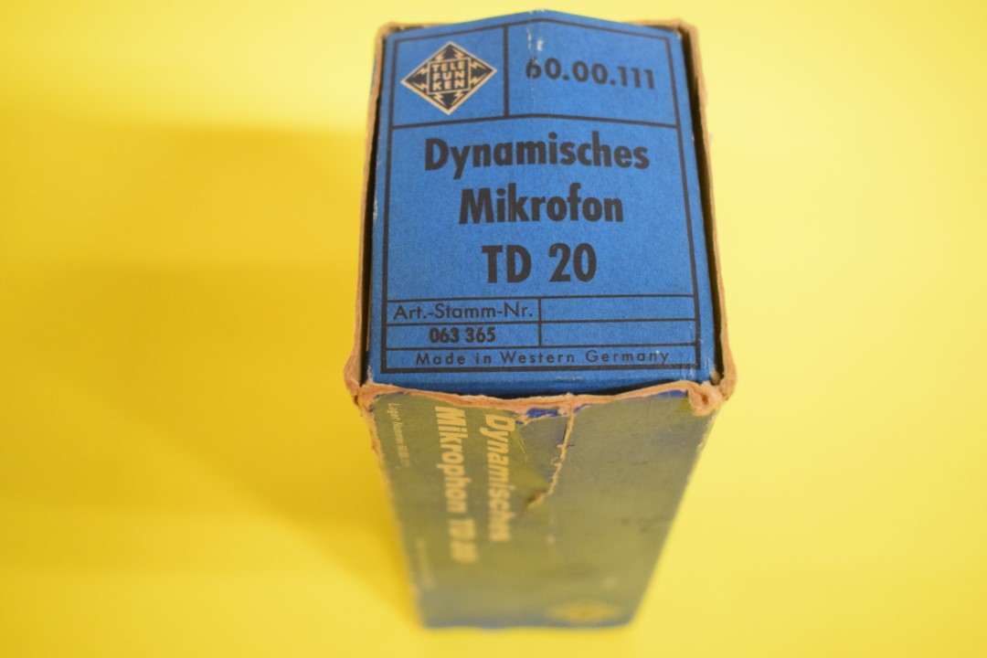 Telefunken TD 20 Dynamic Microphone – In original Box