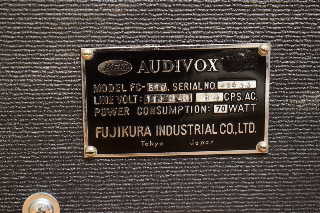 Audivox FC-610 Tube Tape Recorder