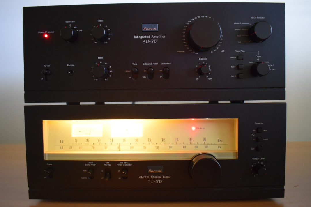 Sansui AU-517 Amplifier / TU-517 Tuner, including instruction manuals Sansui AU-517 Amplifier / TU-517 Tuner, including instruction manuals