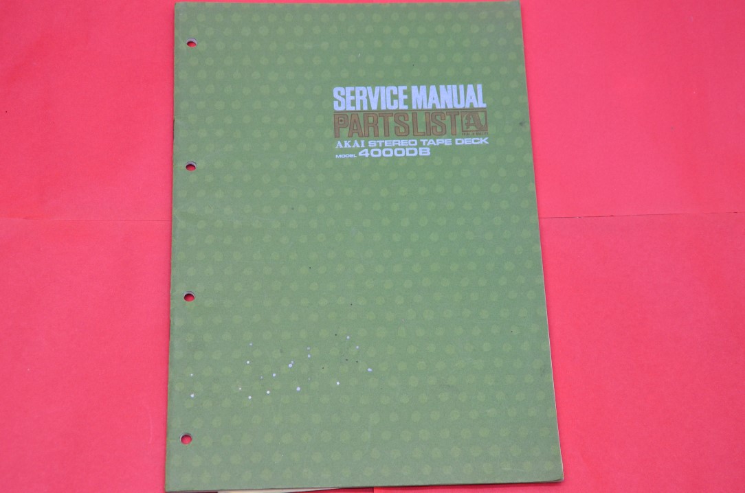 Akai 4000DB Tape Recorder Service Manual