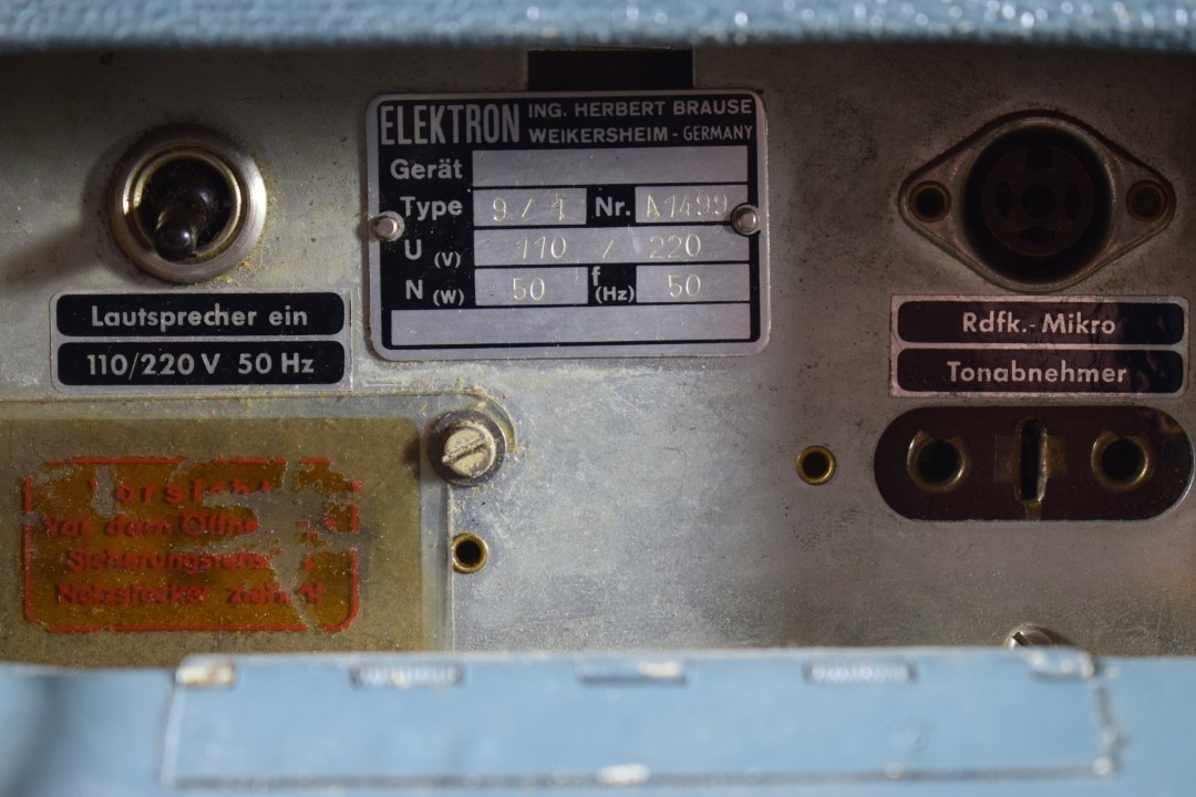 Elektron Type 9/1 Tube Tape Recorder