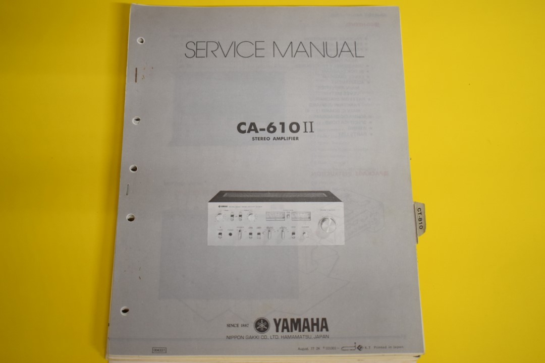 Yamaha CA-610II Amplifier Service Manual 