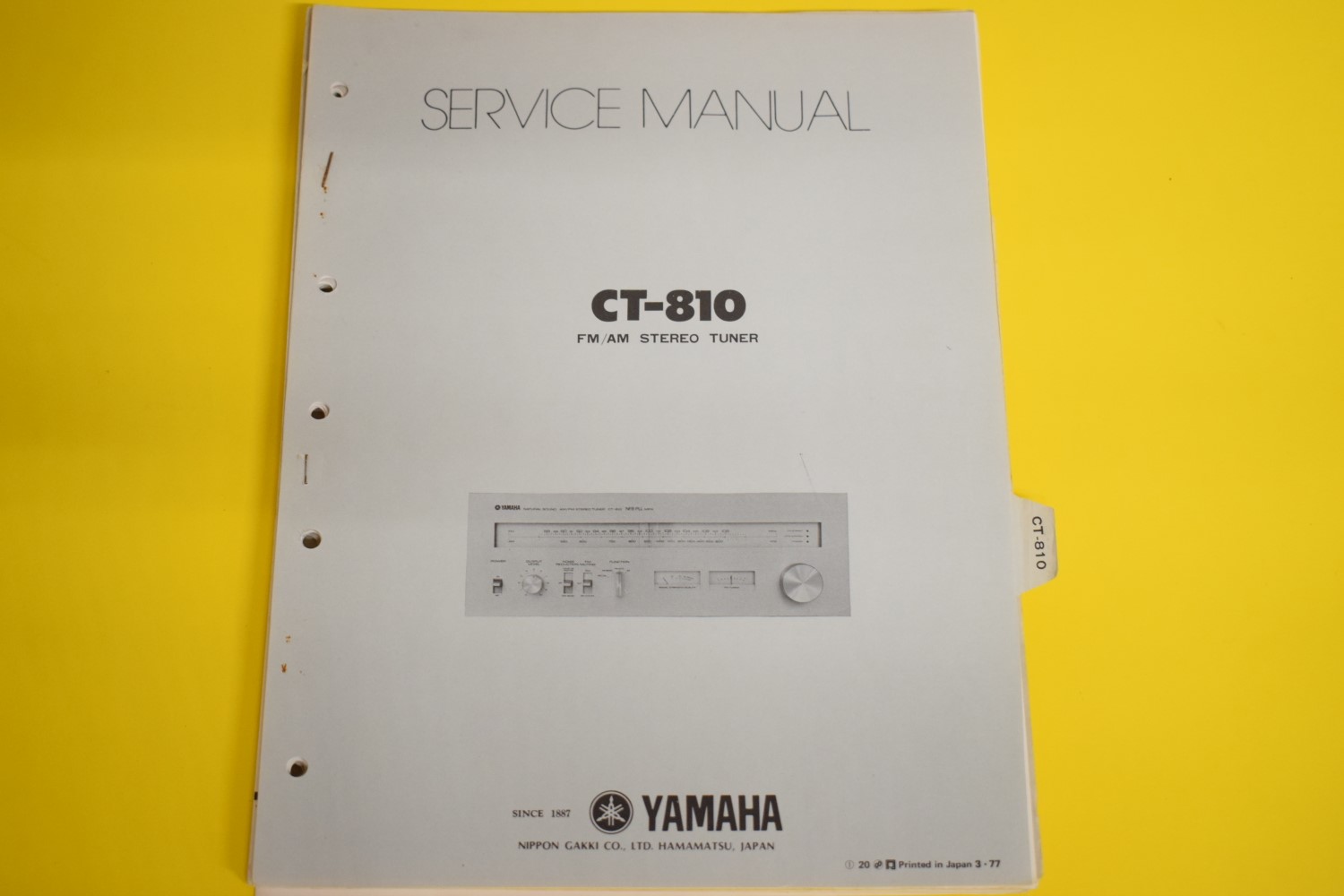 Yamaha CT-810 Tuner Service Manual
