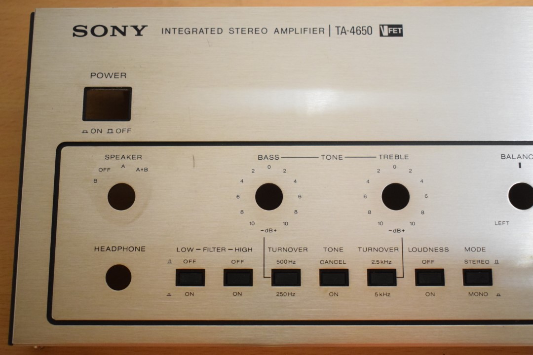 Sony TA-V4650 Amplifier – Front Panel / Plate part