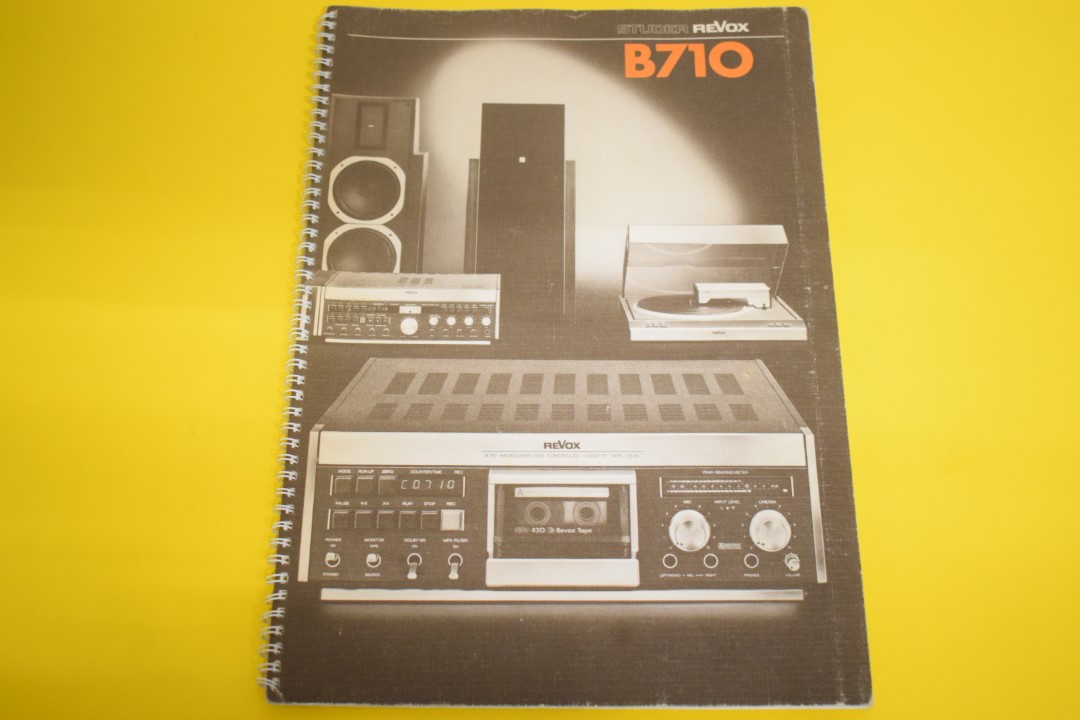 Revox B710 Stereo Cassette Deck User Manual 