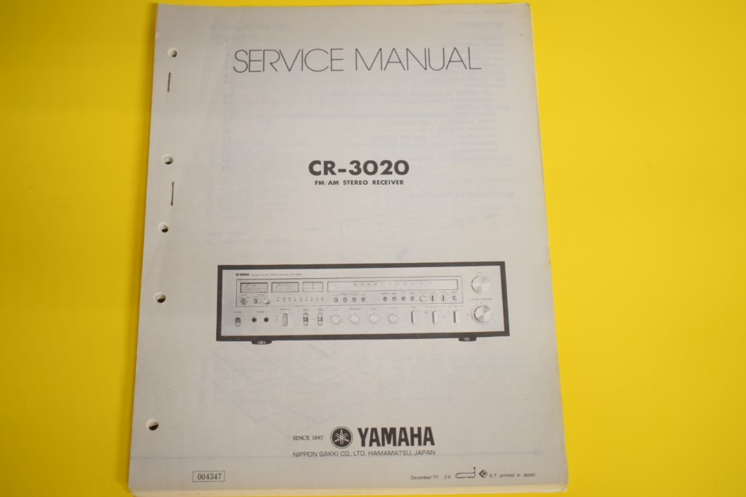 Yamaha CR-3020 Receiver Service Manual