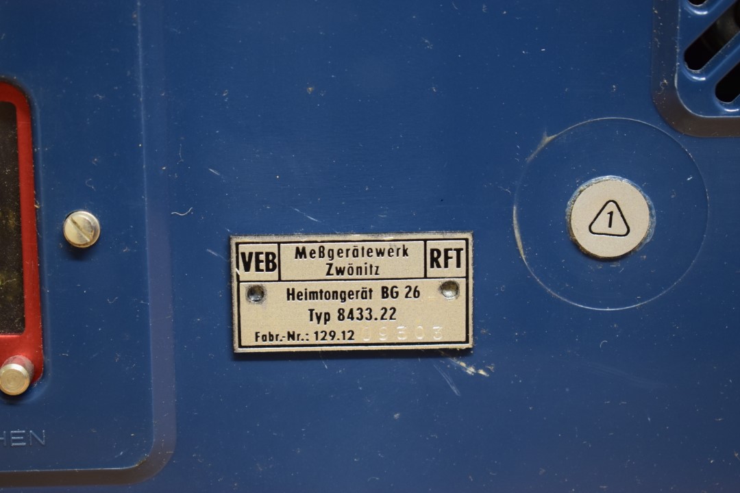 RFT BG 26 Tube Tape Recorder