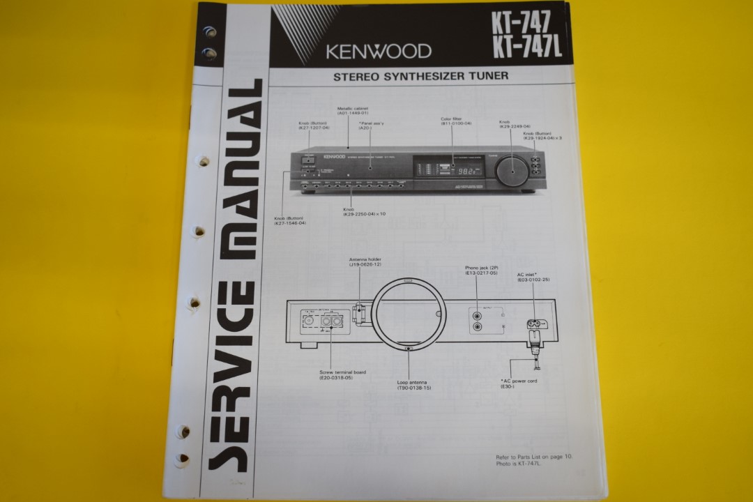 Kenwood KT-747/KT-747L Tuner Service Manual
