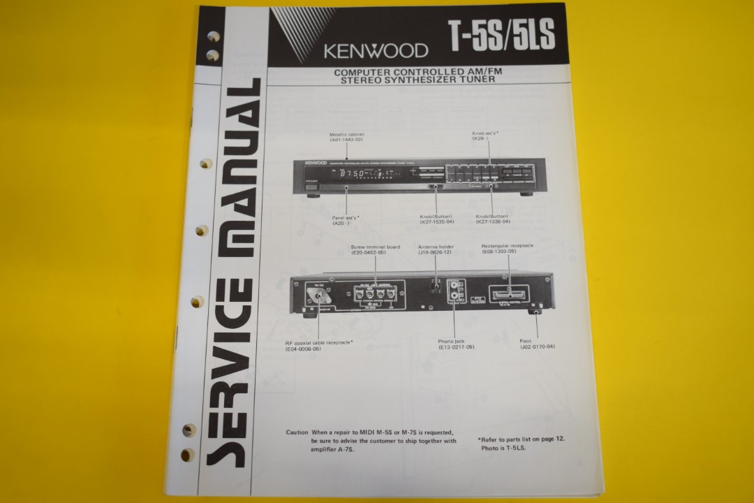 Kenwood T-5S/5LS Tuner Service Manual