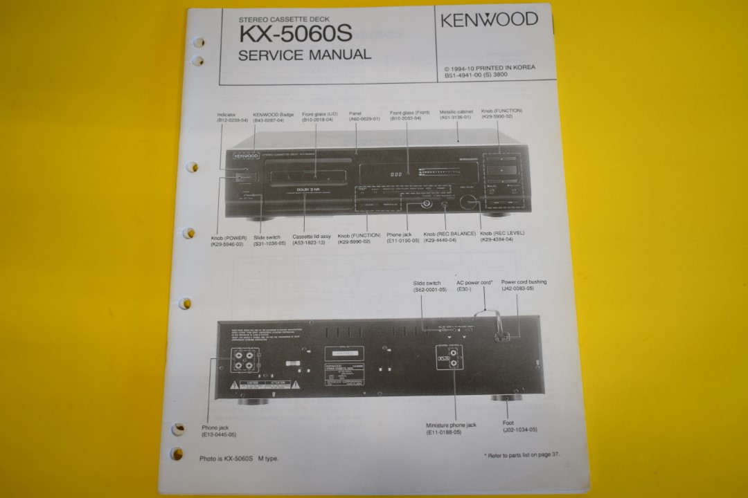 Kenwood KX-5060S cassettedeck Service Manual