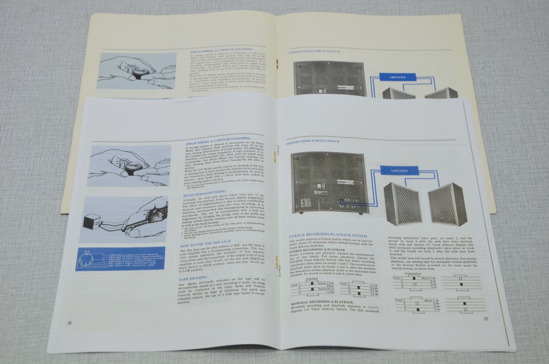 Akai GX-225D Tape Recorder Photocopy Original User Manual