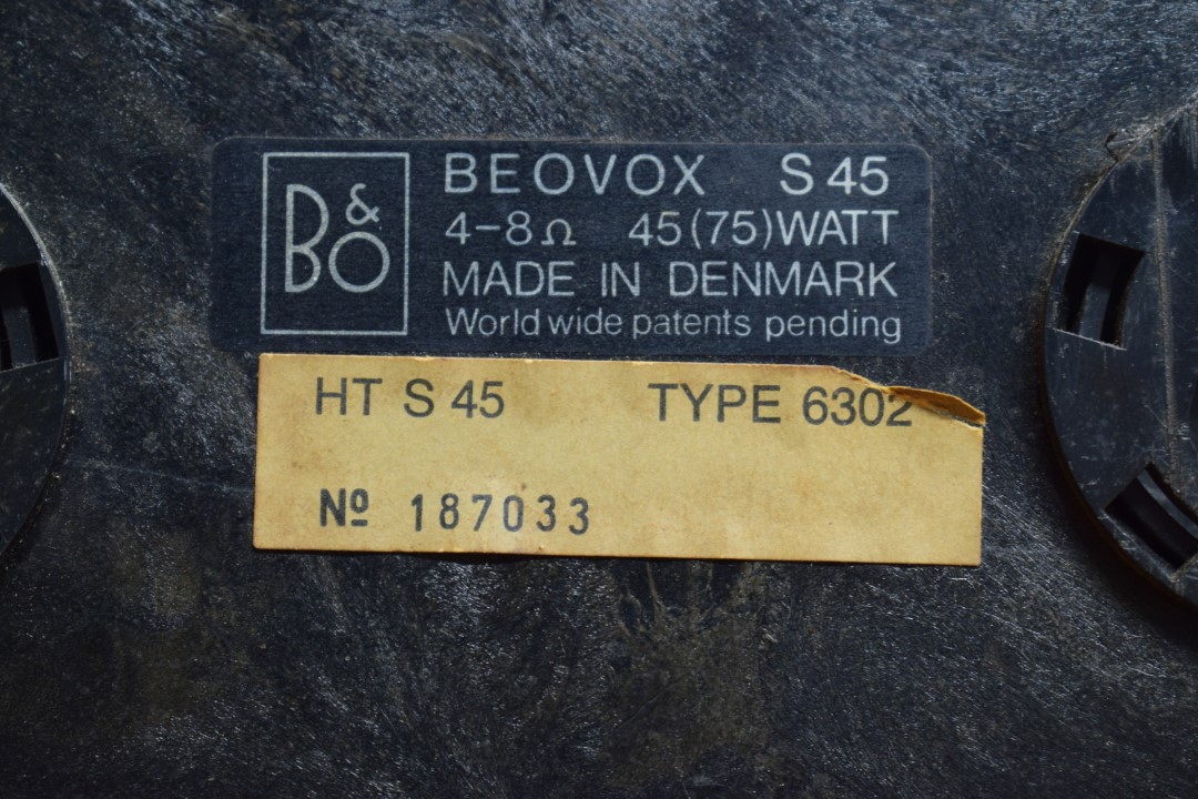 B & O Beovox S45 Speakerset