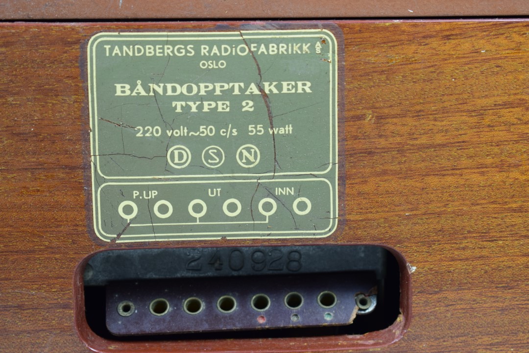 Tandberg Båndopptaker Type 2 Tube Tape Recorder – Number 2