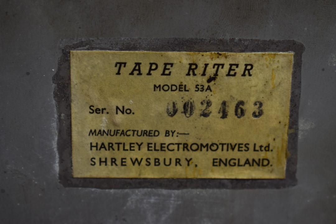 Tape Riter Model 53A Tape Recorder