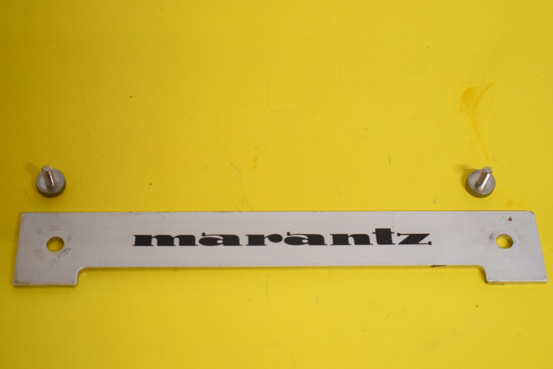 Marantz SD6020 Cassette Deck – Brand name plate with fixing screws