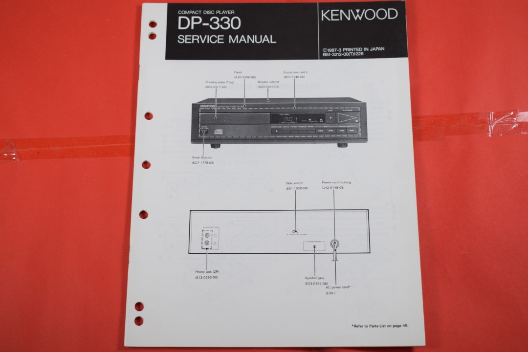 Kenwood DP-330 CD-Player Service Manual