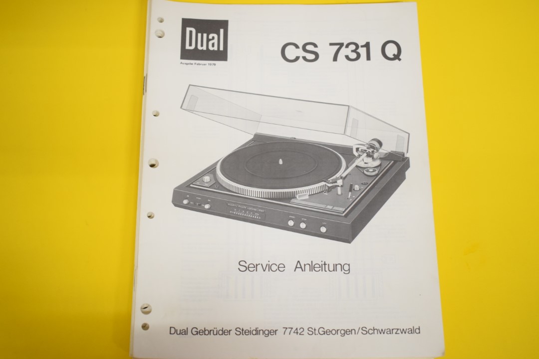 Dual CS 731 Q Turntable Service Manual