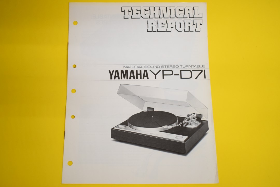 Yamaha YP-D71 Turntable Technical Report