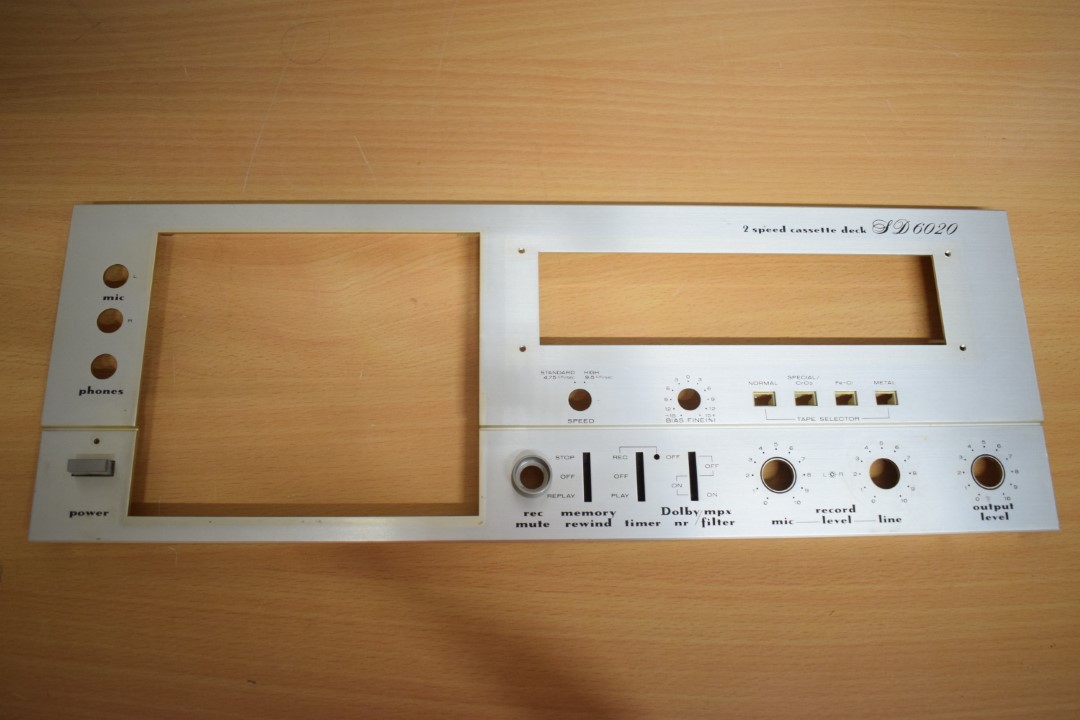 Marantz SD6020 Cassette Deck – Front Panel / Plate part