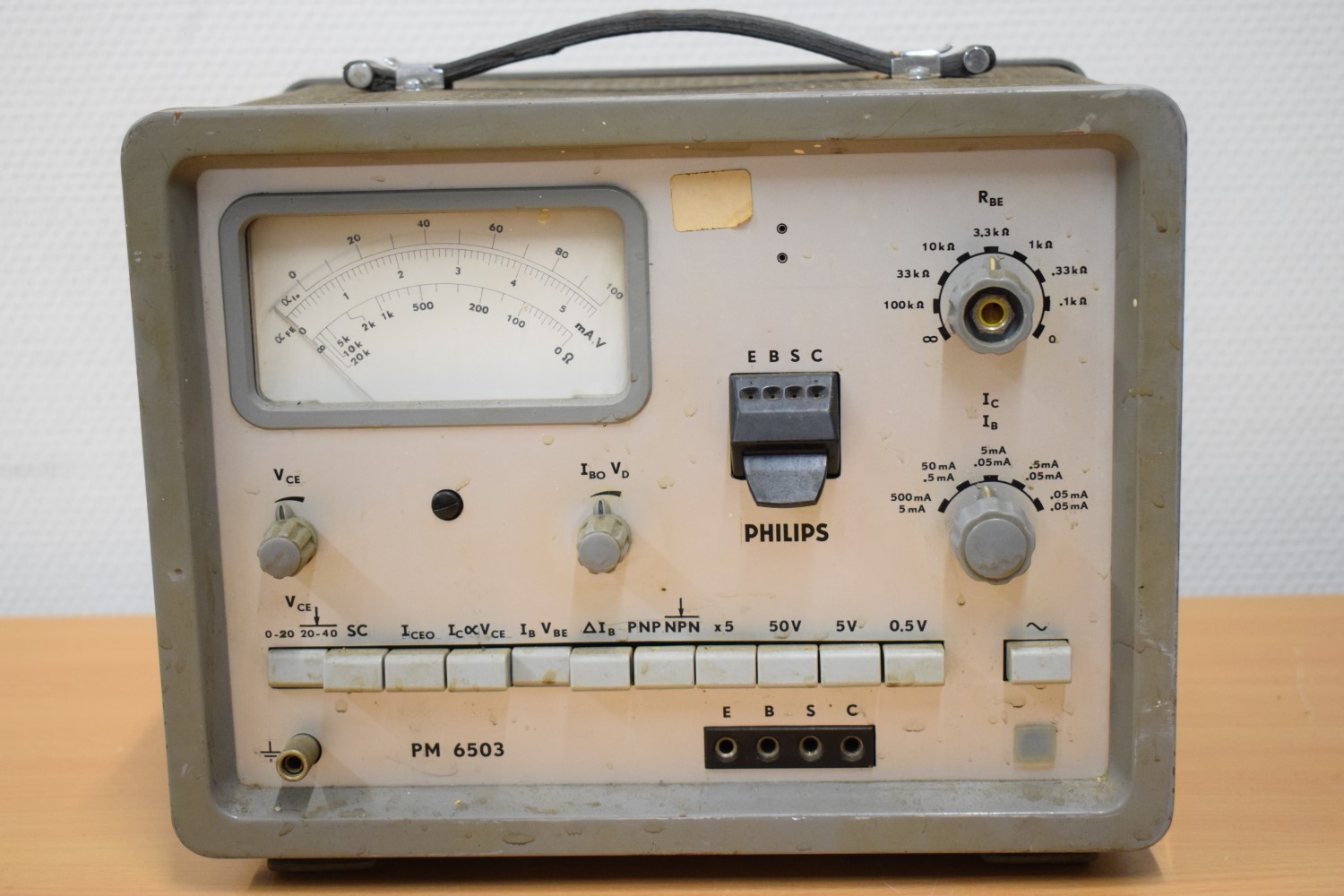 Philips PM 6503 Transistor Tester