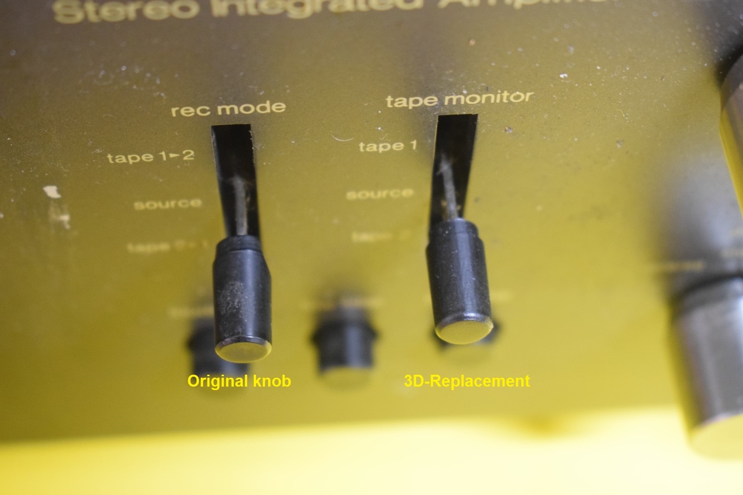 Technics RS / SU / SE / ST series knob / toggle switch 3D-RESIN Repro
